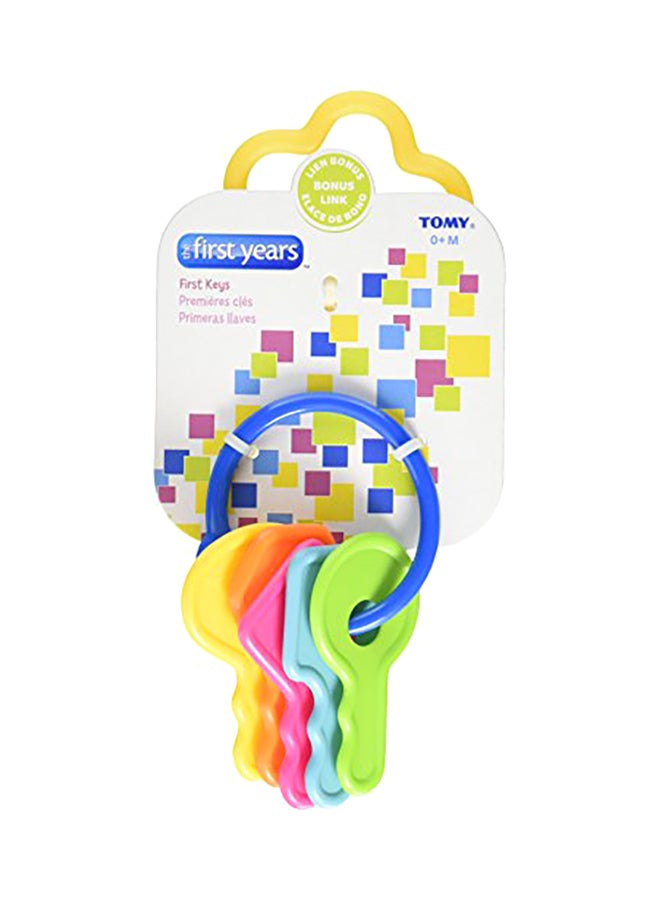the FIRST years - Baby Teether Key, 0+ M - Multicolour - Image 1