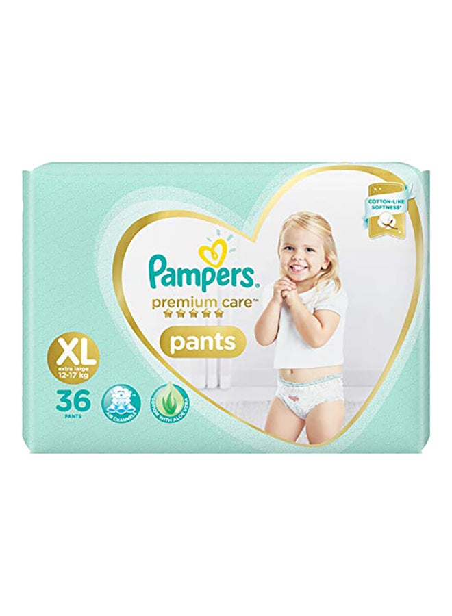 Pampers Premium Care Diaper, Size XL, 12-17 Kg, 36 Count  - Image 1