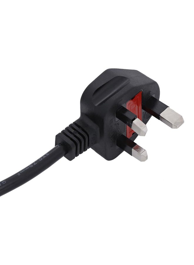 هاي تيك كابل طاقة بـ 3 سنون ومزود بصمام أسود - Image 2