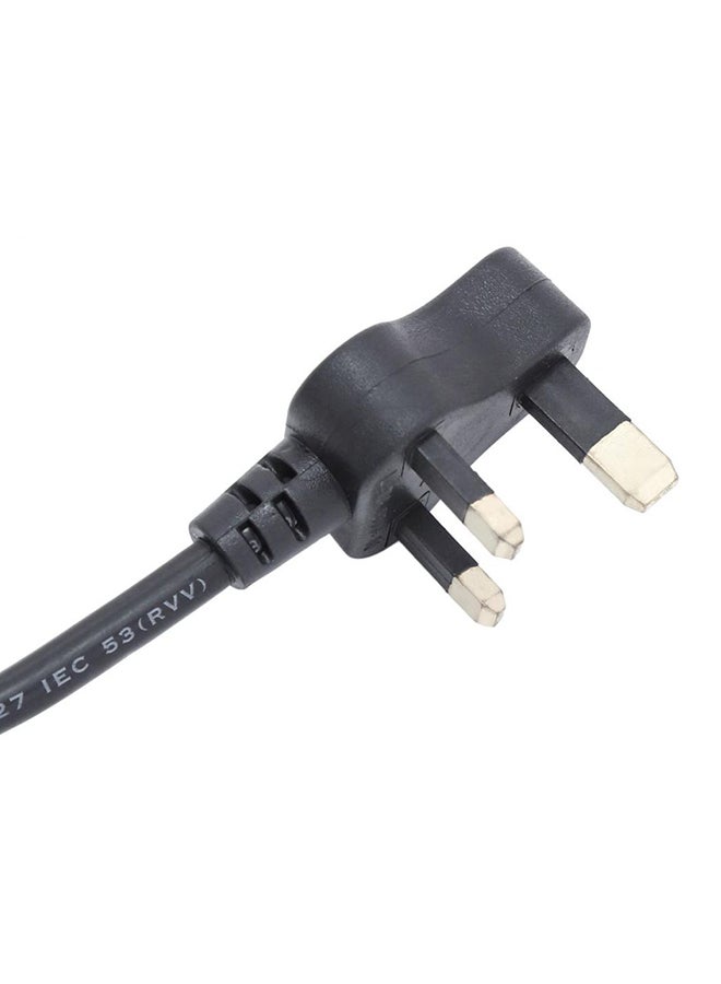 هاي تيك كابل طاقة بـ 3 سنون ومزود بصمام أسود - Image 3