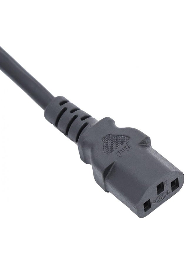 هاي تيك كابل طاقة بـ 3 سنون ومزود بصمام أسود - Image 2