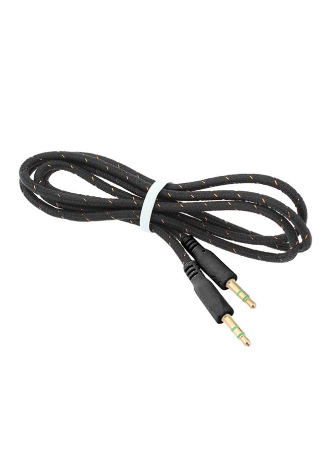 3.5mm To 3.5 mm Audio Aux Cable Black