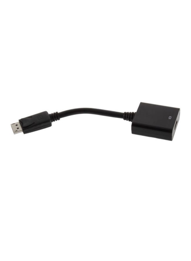 محول كابل من منفذ العرض ديسبلاي بورت مذكر إلى HDMI مؤنث أسود - Image 1