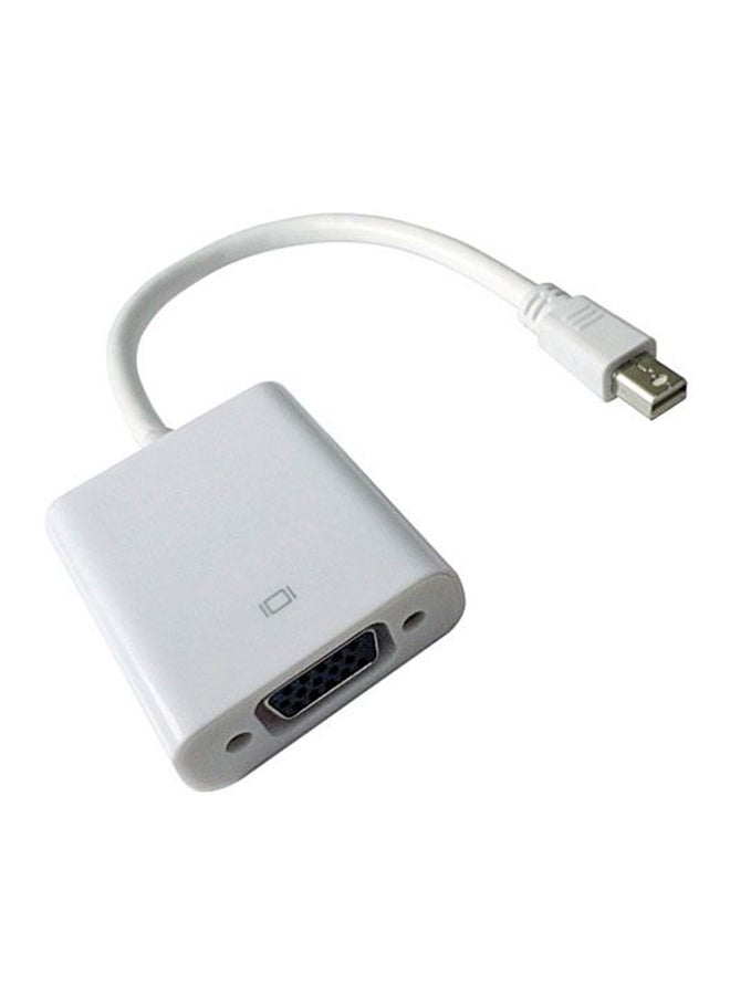 Mini Display Port To VGA Cable Adapter White  - Image 1