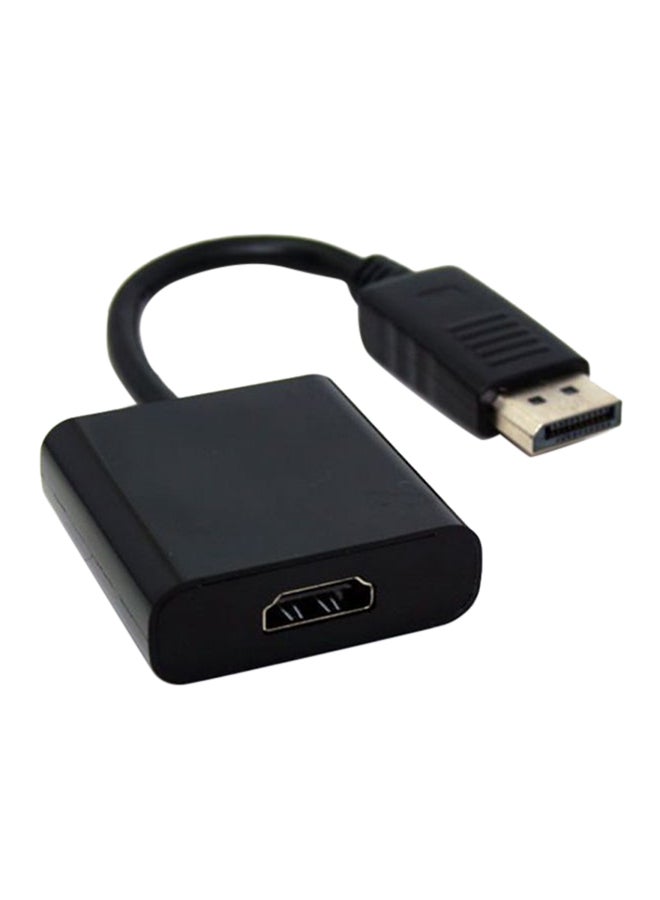 محول كابل من منفذ العرض ديسبلاي بورت مذكر إلى HDMI مؤنث أسود - Image 2