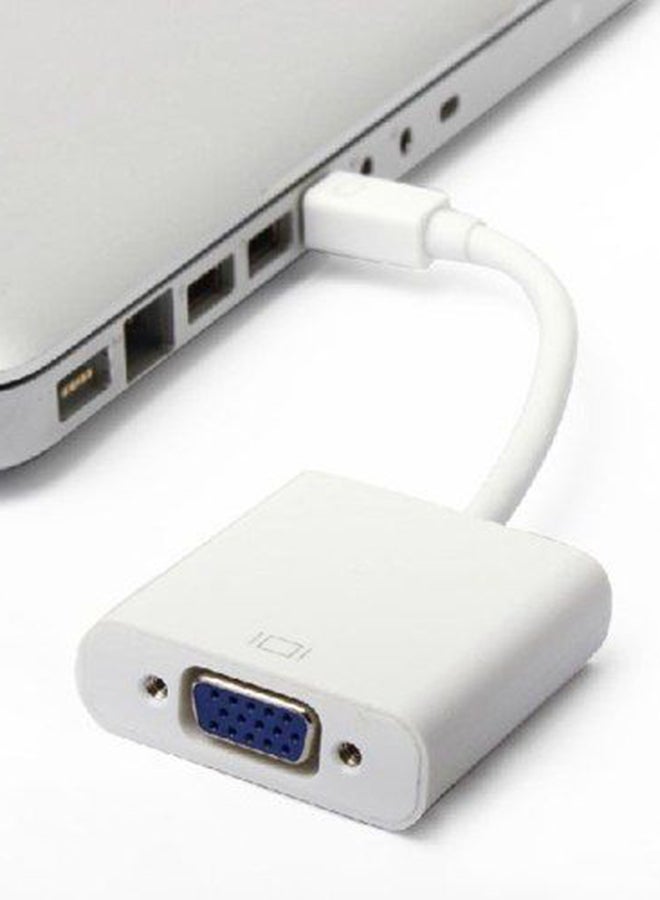 Mini Display Port To VGA Cable Adapter White  - Image 2