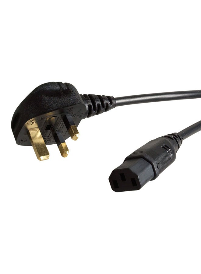 UK PLUG to IEC CABLE Mains Power Kettle Lead PC TV Black