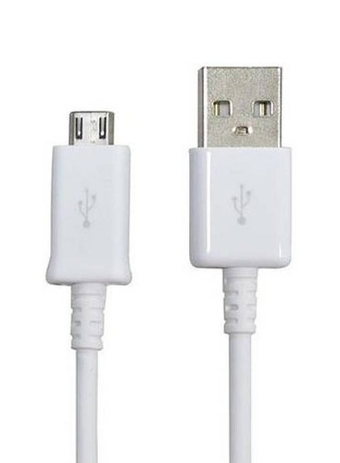 Micro USB Data Sync Charging Cable for Samsung Galaxy S3 / Note 2 / S4 - White White