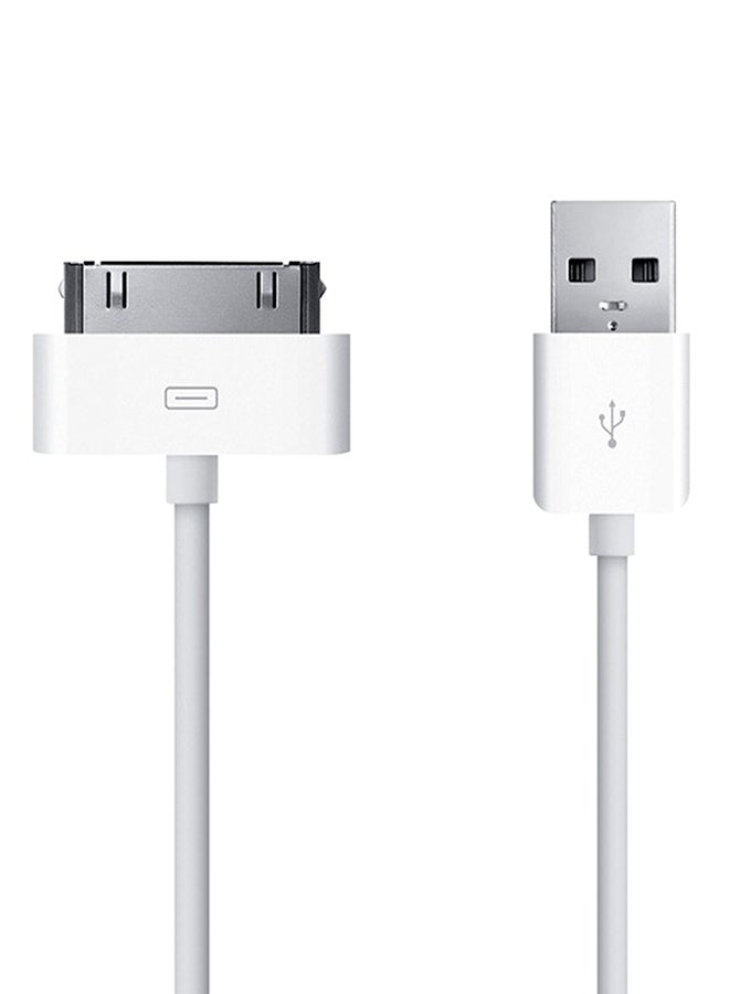 كابل شحن ومزامنة البيانات من USB إلى 30 سناً أبيض
