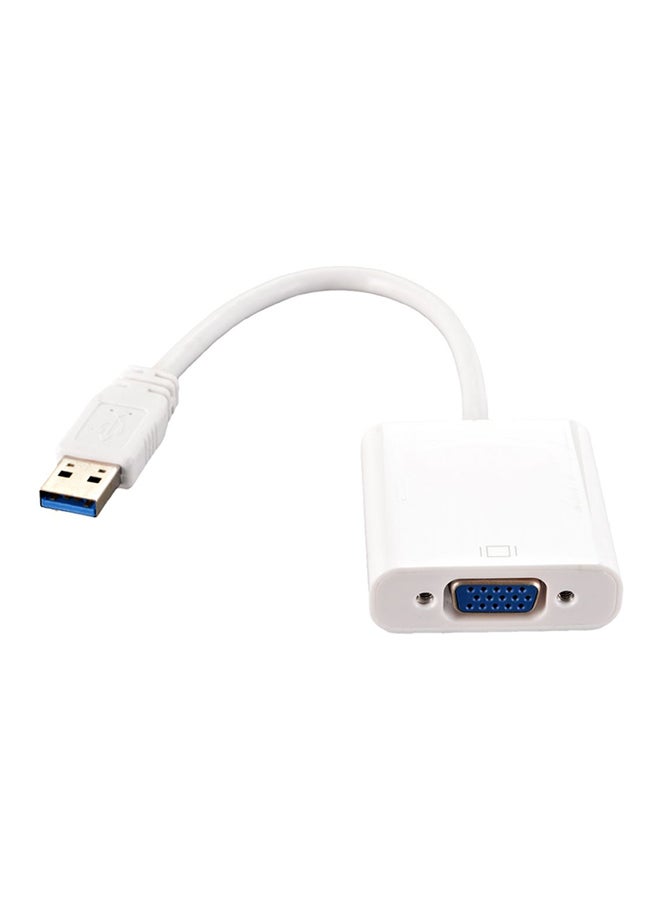 محوّل من USB 3.0 إلى VGA أبيض - Image 1