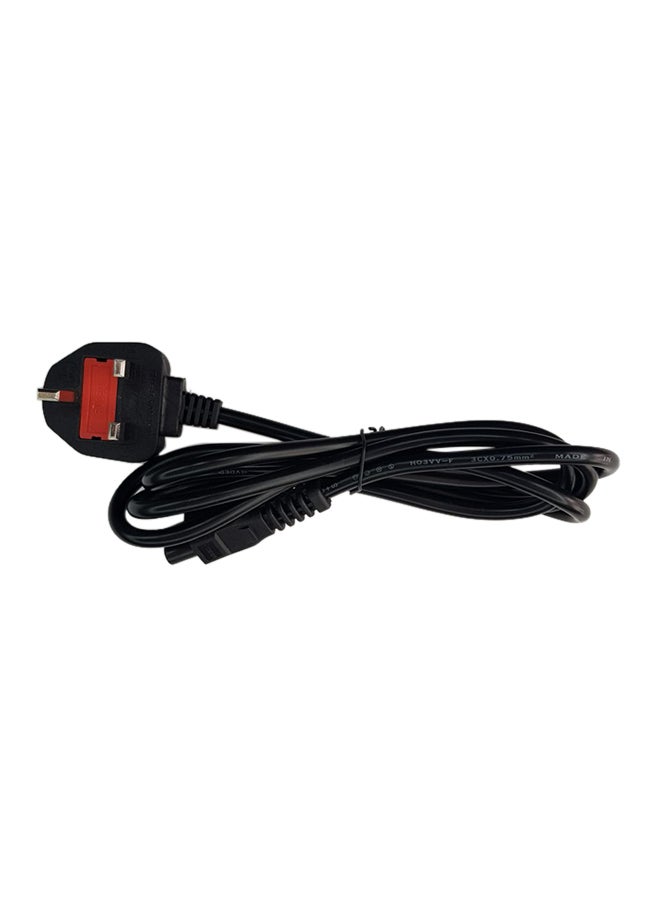 Generic - 3 Pin UK Socket Power Cable Black - Image 1