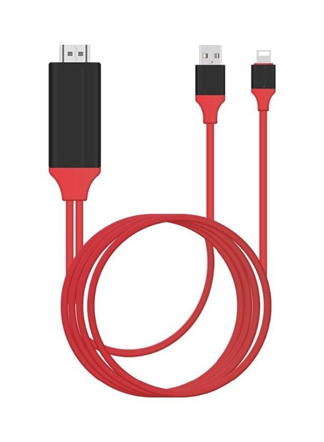 Lightning To HDMI Adapter Red/Black - v1550842107/N20899896A_2