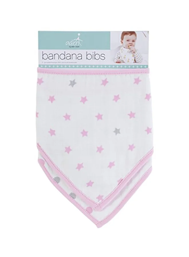 aden + anais Pack of 2 Essentials Bandana Baby Bib, 100% Cotton Muslin