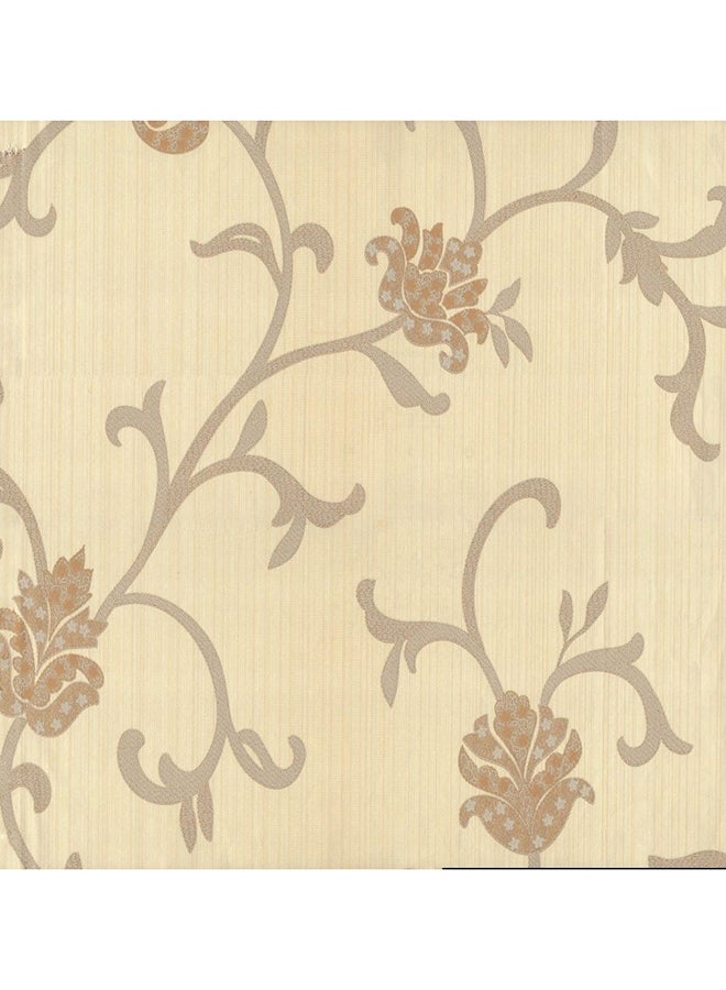 غاتي ورق حائط بطبعة عالية الجودة بيج / بني 1000 x 53Ø³Ù†ØªÙŠÙ…ØªØ±