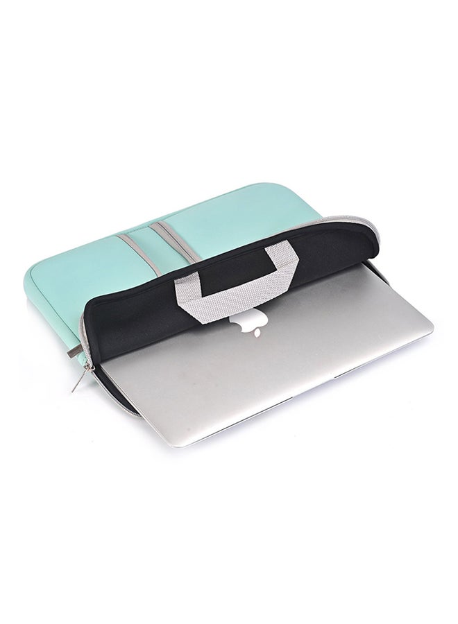 حافظة لابتوب واقية مزودة بسحاب مزدوج لأجهزة ماك بوك آير 13/ برو 13 المزود بشاشة ريتينا، مقاس 13.3 بوصة أزرق أكوا - Image 4