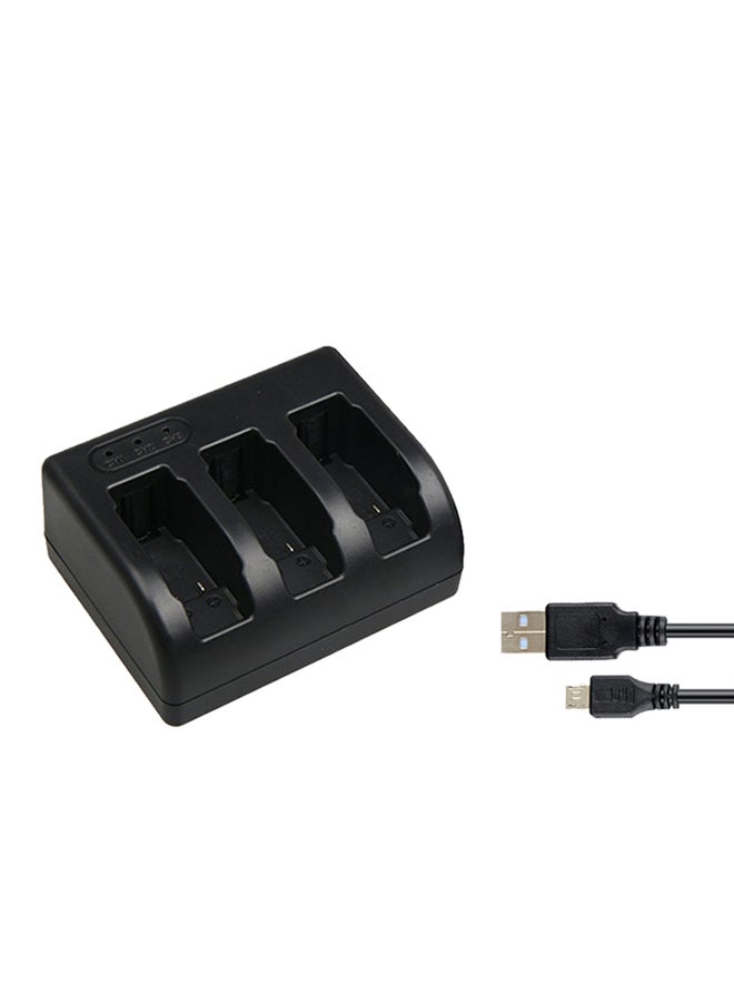 Ozone 1220.0 mAh GoPro Hero 5 / Hero 7, Hero 6 1220 mAh Replacement Battery with 3-Channel Battery Charger Black - Image 1