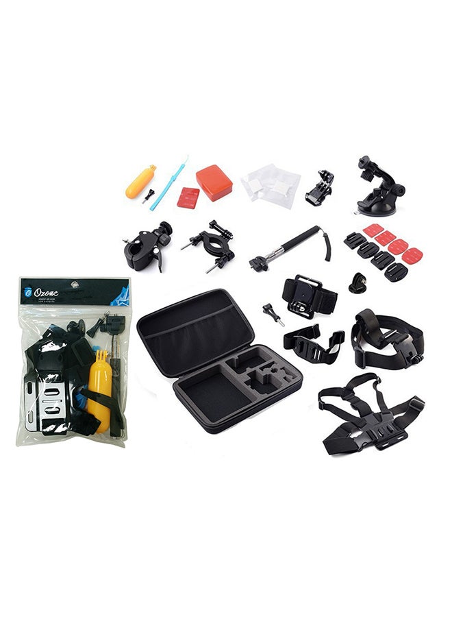 Ozone - 17 In 1 Accessory Set For GoPro Hero 7/Hero 6/Hero 5/SJCAM Black - Image 1