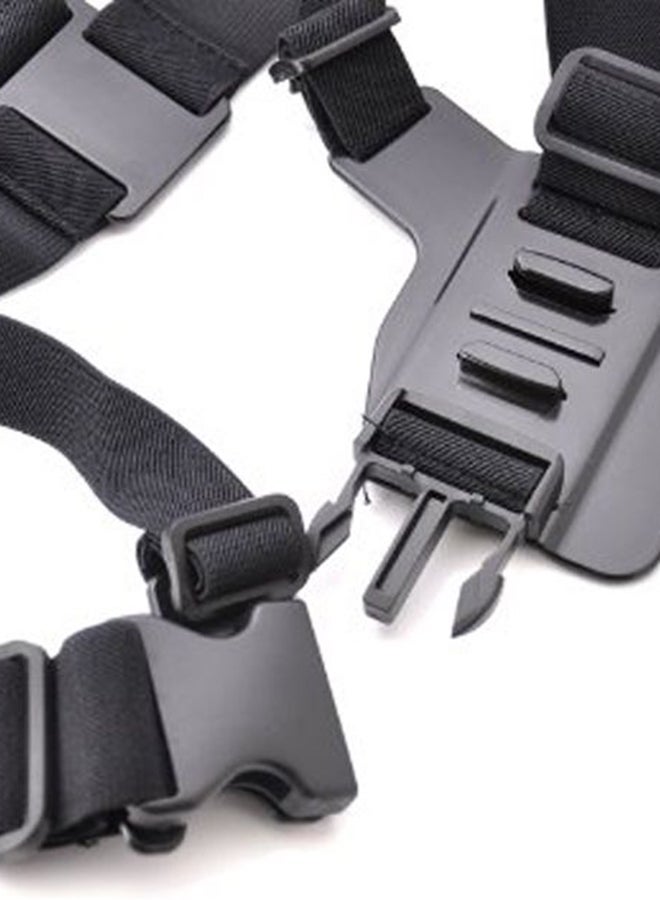 Ozone - Adjustable Chest Strap For GoPro Hero 7/Hero 6/Hero 4/Hero 5/SJCAM Black - Image 1