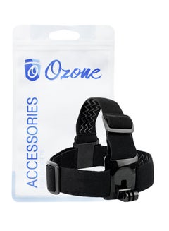 Ozone Adjustable Head Strap For GoPro Hero 7/Hero 6/Hero 4/Hero 5/SJCAM Black  - Image 1