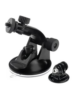 Ozone Suction Cup Mount With Adapter For GoPro Hero 7, 6, 4, 5, SJCAM, Yi Black  - Image 1
