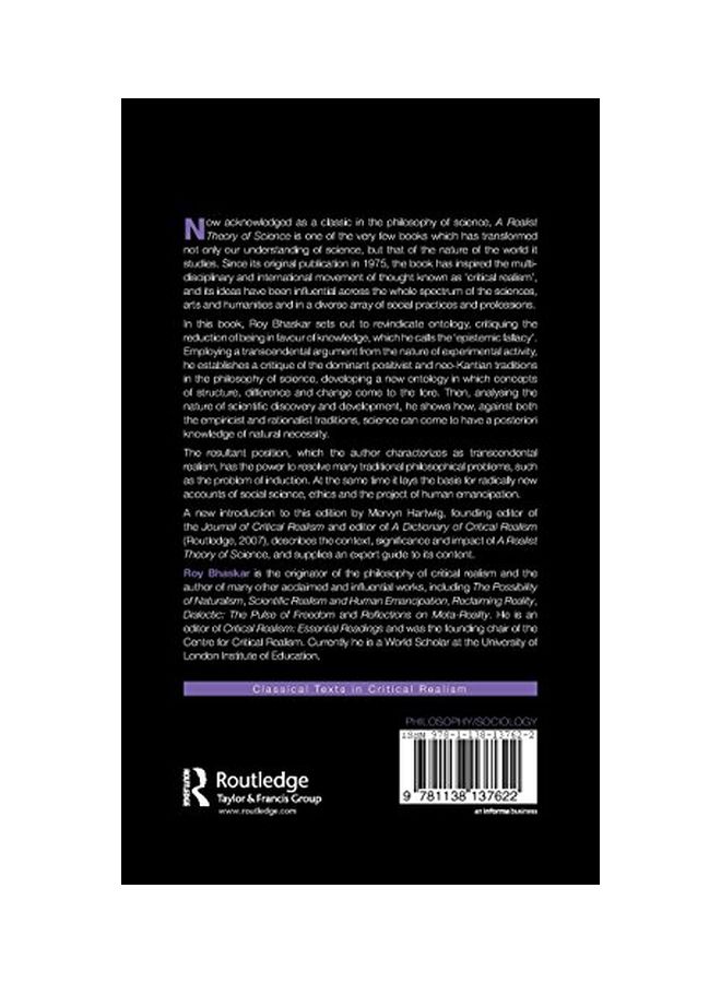 null - A Realist Theory Of Science: With A New Introduction hardcover english - 22-Dec-15 - Image 1