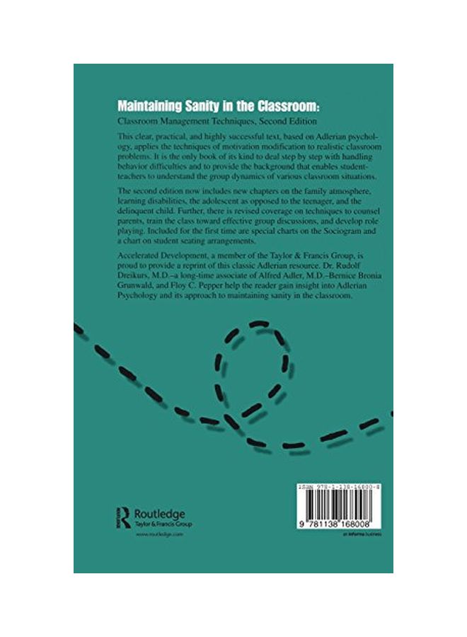 Maintaining Sanity In The Classroom: Classroom Management Techniques Hardcover English by Rudolf Dreikurs - 26-Nov-15 - Image 2