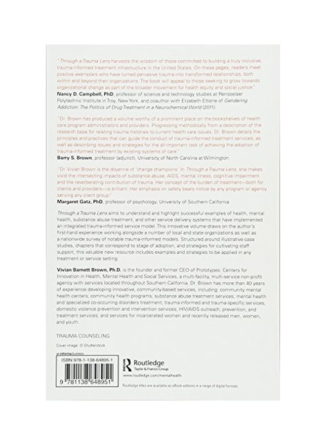 Through A Trauma Lens paperback english - 14-Oct-17  - Image 2