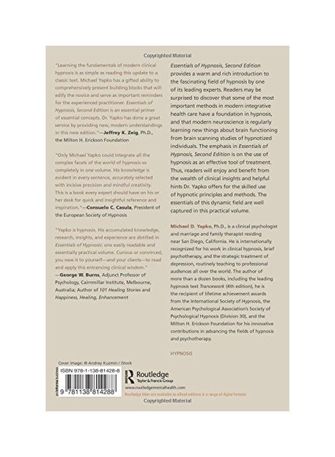 Essentials Of Hypnosis paperback english - 23-Oct-14  - Image 2
