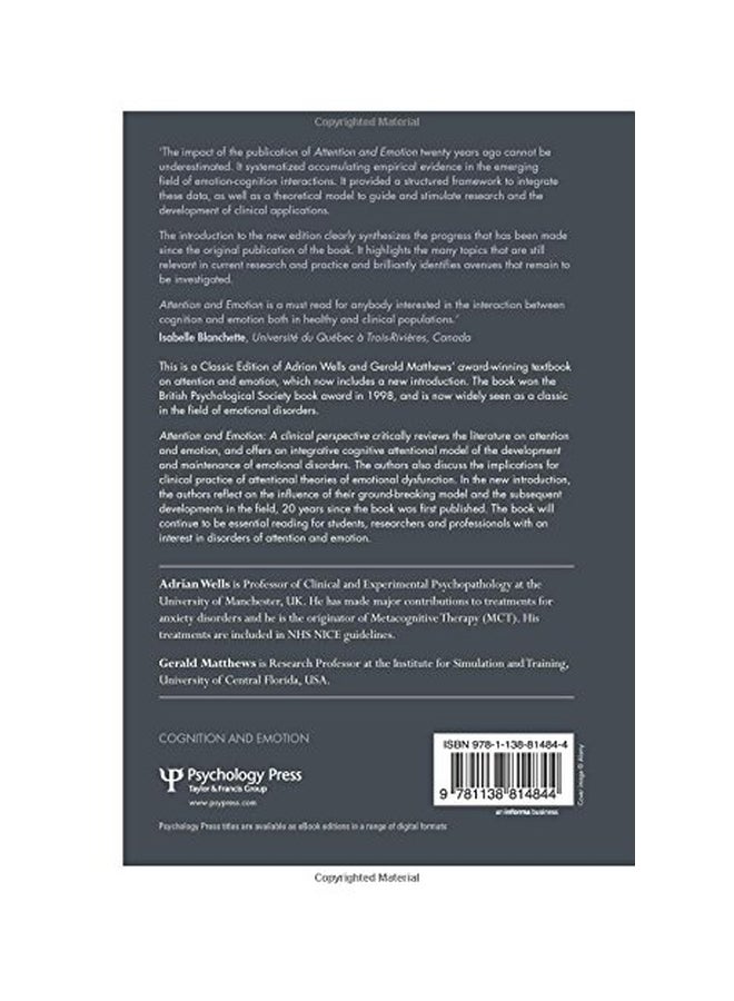 Attention And Emotion: A Clinical Perspective paperback english - 12-Dec-14  - Image 2