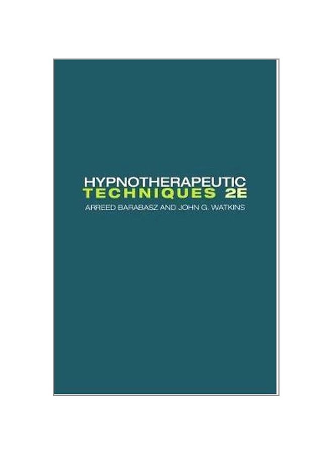 Hypnotherapeutic Techniques paperback english - 1-Jul-15  - Image 1
