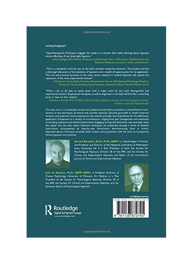 Hypnotherapeutic Techniques paperback english - 1-Jul-15  - Image 2