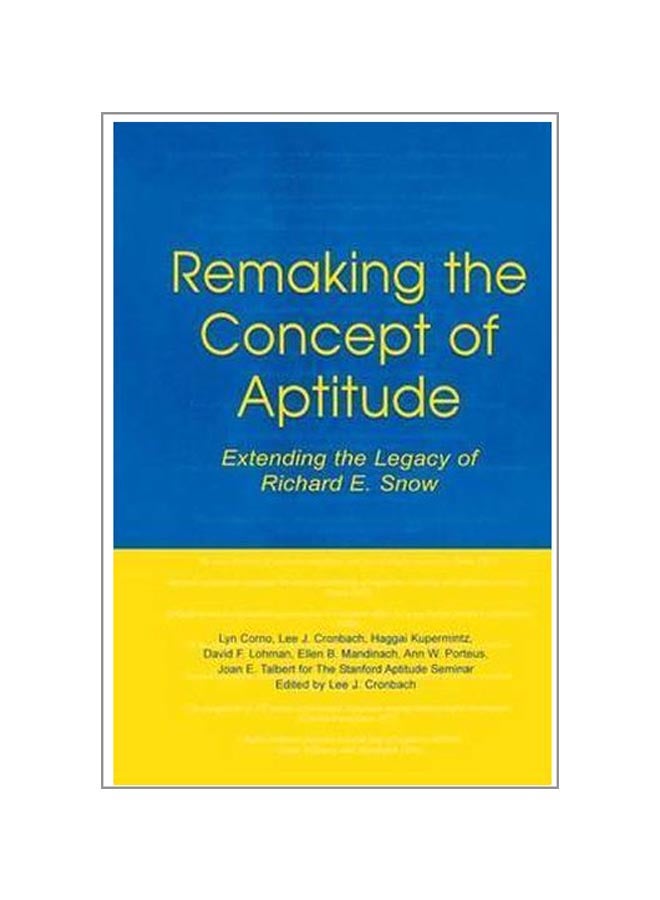 Remaking The Concept Of Aptitude paperback english - 12-Jun-15  - Image 1