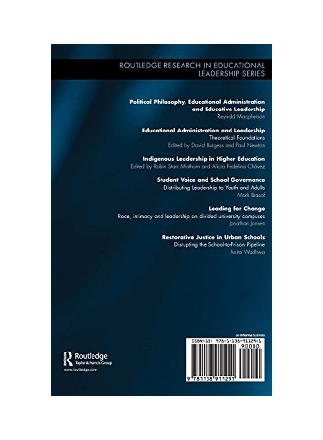 null - Restorative Justice In Urban Schools: Disrupting The School-To-prison Pipeline hardcover english - 3-Dec-15 - Image 1