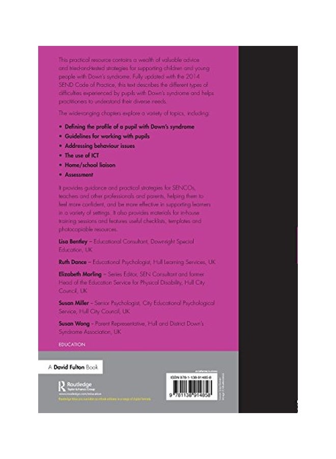 Supporting Children With Down's Syndrome Paperback English - 27-Aug-15 - Image 2