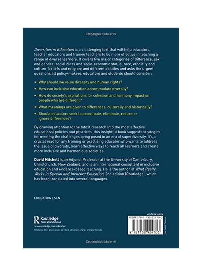 null - Diversities In Education: Effective Ways To Reach All Learners paperback english - 22-Oct-16 - Image 1