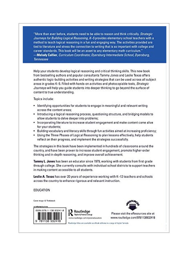 Strategic Journeys For Building Logical Reasoning K-5 paperback english - 13-Jul-16  - Image 2