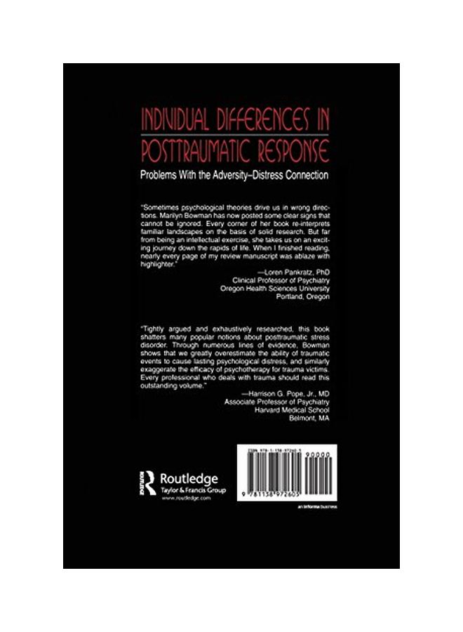 Individual Differences In Posttraumatic Response paperback english - 21-Jan-16 - Image 2