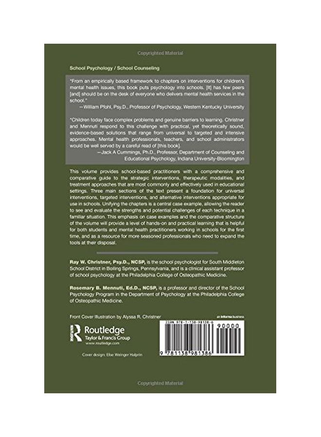 null - School-based Mental Health: A Practitioner's Guide To Comparative Practices paperback english - 26-Nov-15 - Image 1