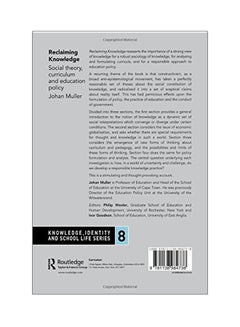 Reclaiming Knowledge: Social Theory, Curriculum And Education Policy paperback english - 21-Dec-15  - Image 2