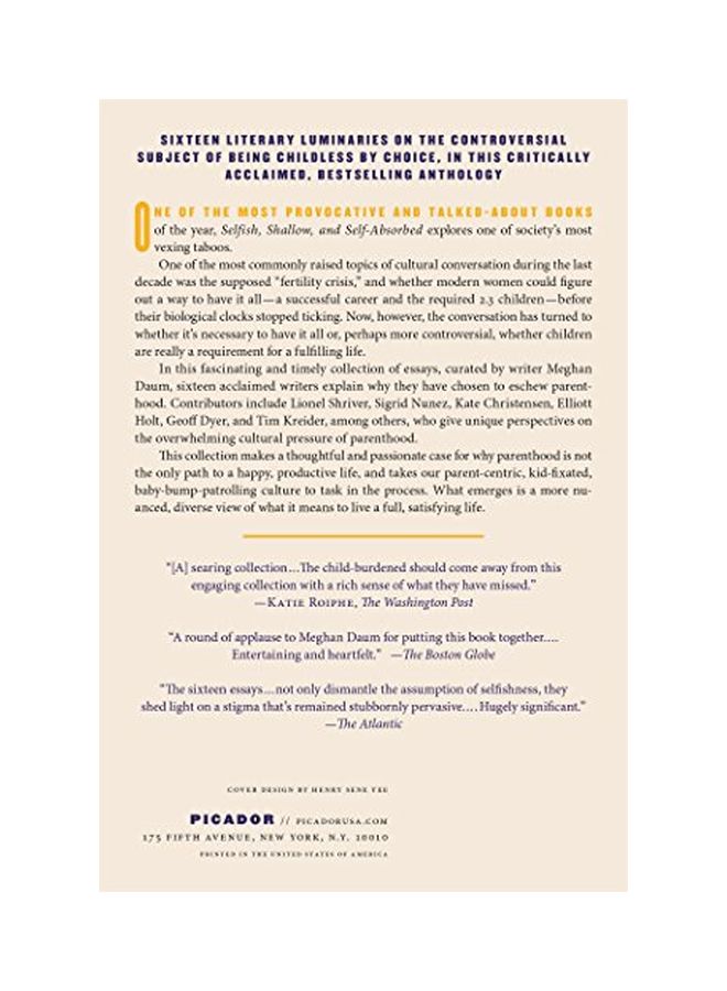 Selfish, Shallow And Self-absorbed Paperback English by Meghan Daum - 11-Apr-16 - Image 2