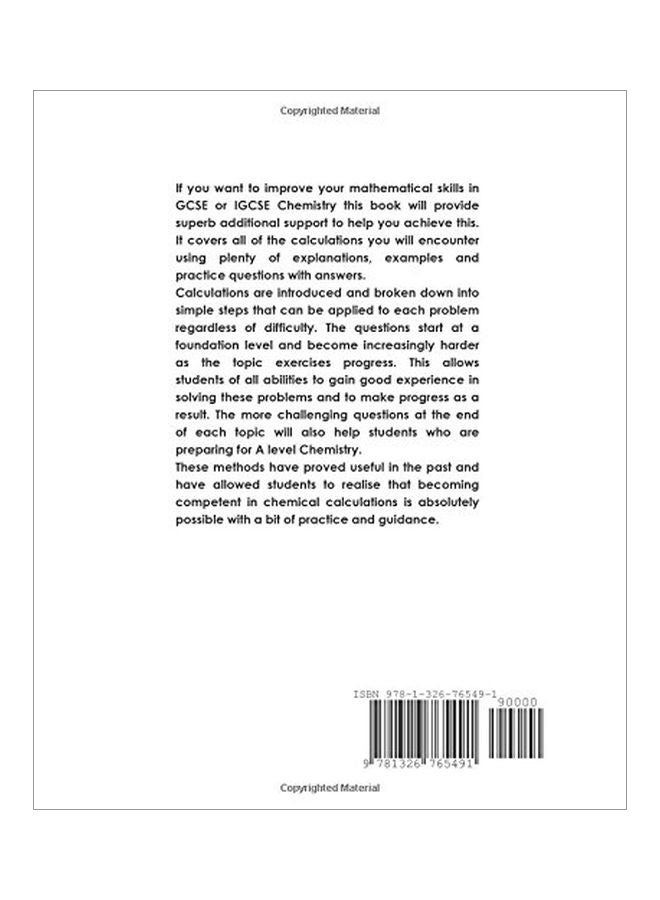 Calculations In GCSE And IGCSE Chemistry paperback english - 19-Aug-16  - Image 2