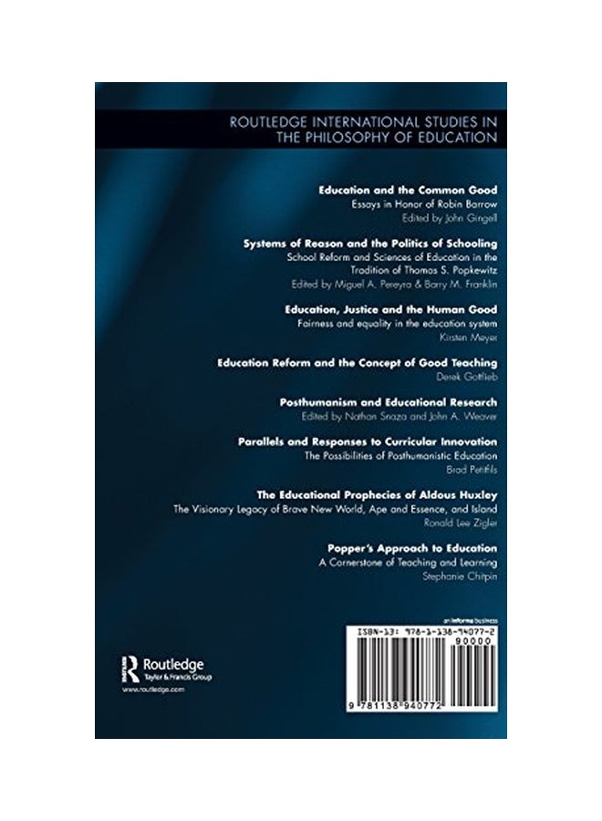 Popper's Approach To Education: A Cornerstone Of Teaching And Learning hardcover english - 9-Feb-16  - Image 2