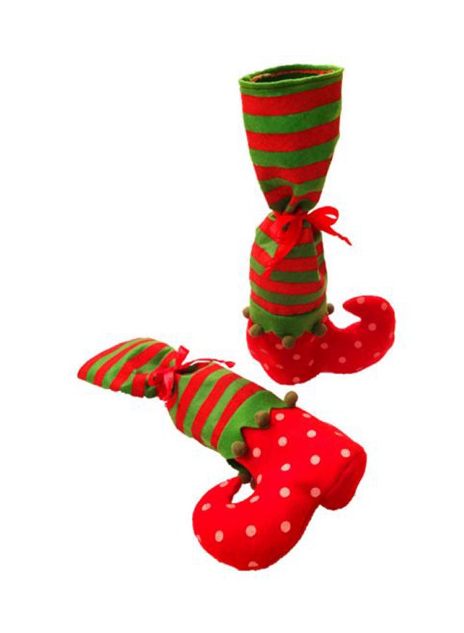 حقيبة جوارب للكريسماس من إيلف فوت متعدد الألوان - Image 2