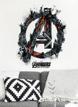 The Avengers Age Of Ultron 3D Wall Sticker Black/Grey/Red 42x35cm - v1550996039/N21168542A_1