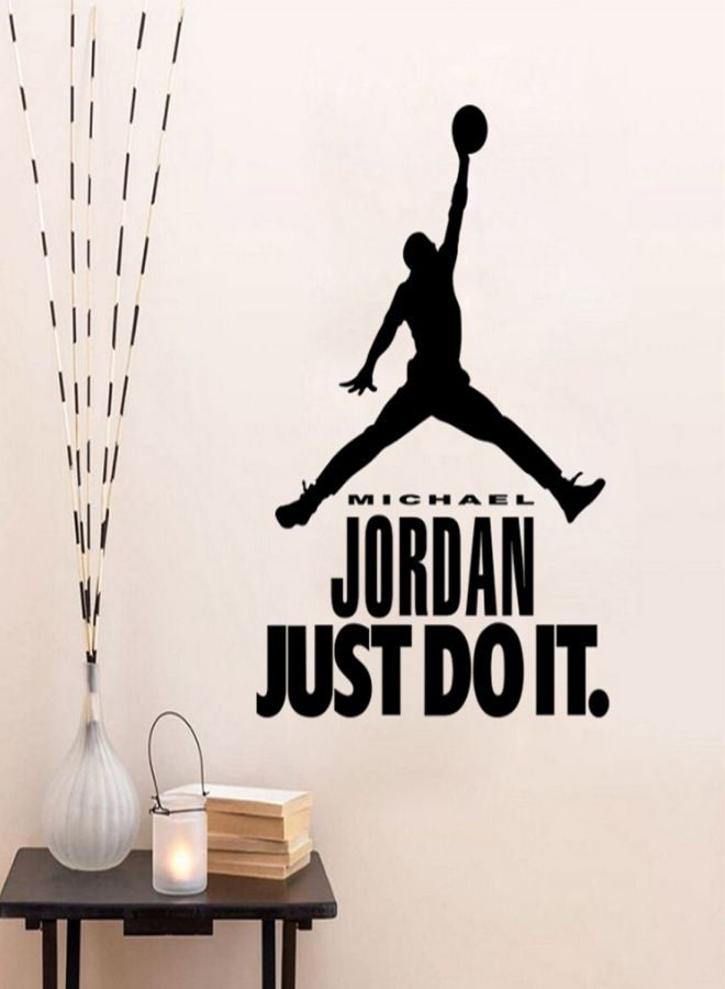 Basketball Printed Wall Sticker Black 57x80.5cm - Image 2