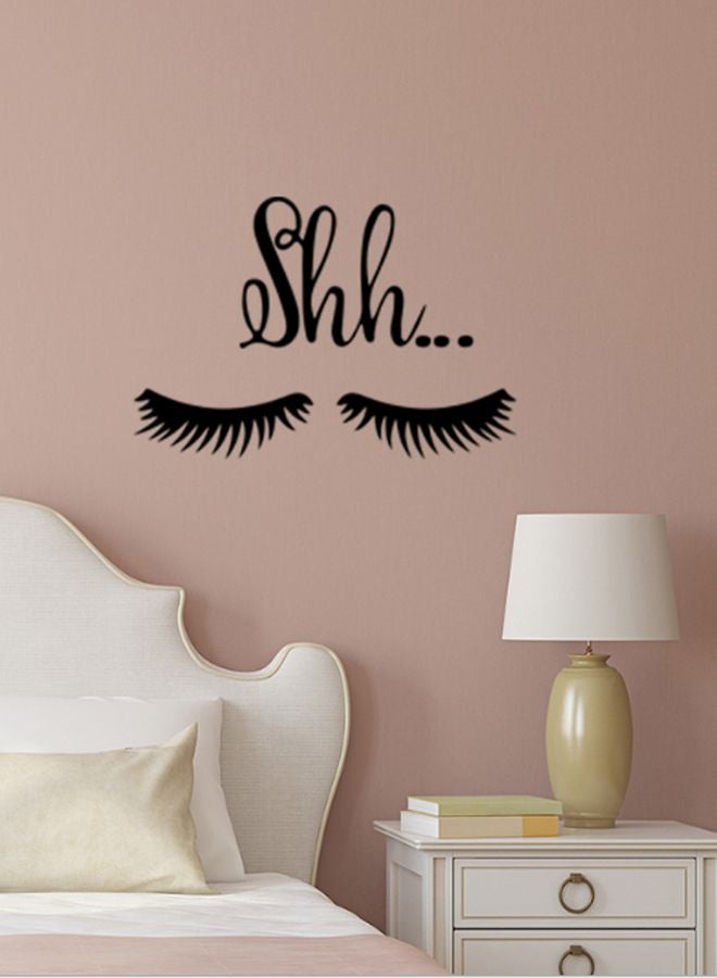 Eyelashes Wall Sticker Black 26.5x15cm - Image 1
