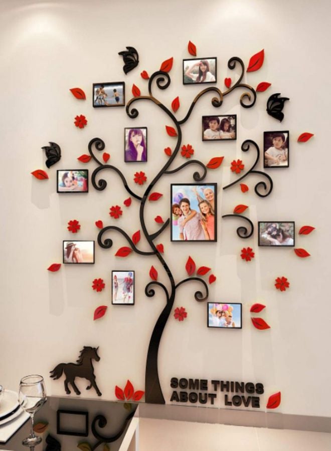 Generic - Family Tree Printed Wall Sticker Brown/Red/Beige 82.4x10centimeter - Image 1