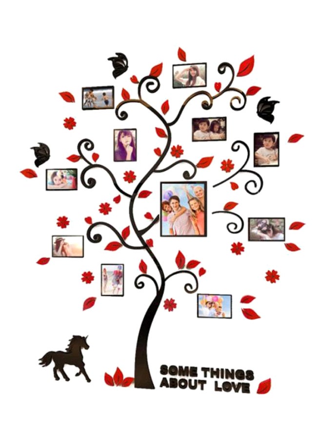Generic - Family Tree Printed Wall Sticker Brown/Red/Beige 82.4x10centimeter - Image 1