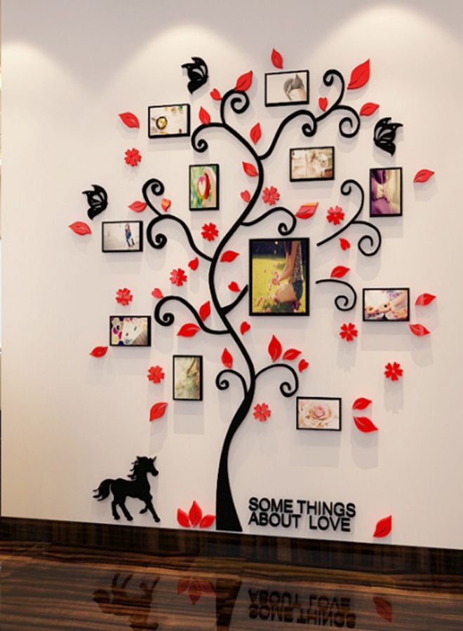 Generic - Family Tree Printed Wall Sticker Brown/Red/Beige 82.4x10centimeter - Image 1
