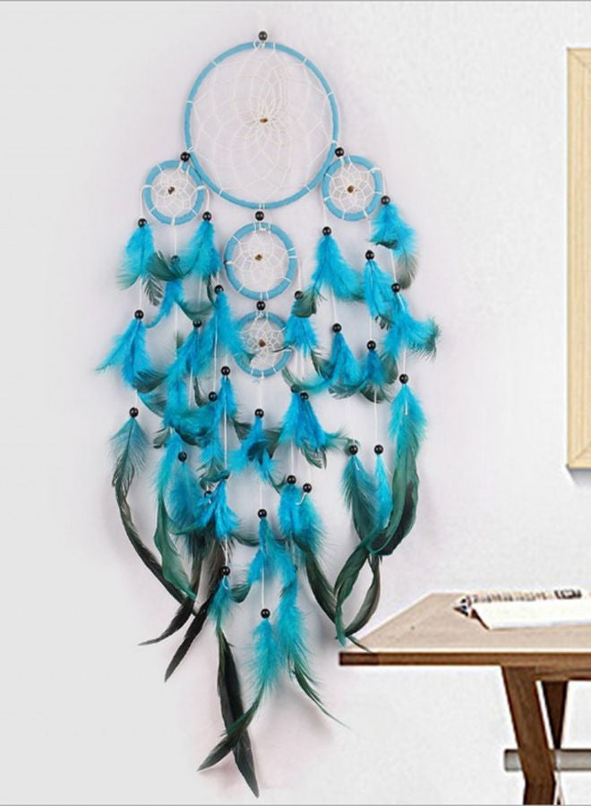 Handmade Dream Catcher Blue 60x13centimeter - Image 3